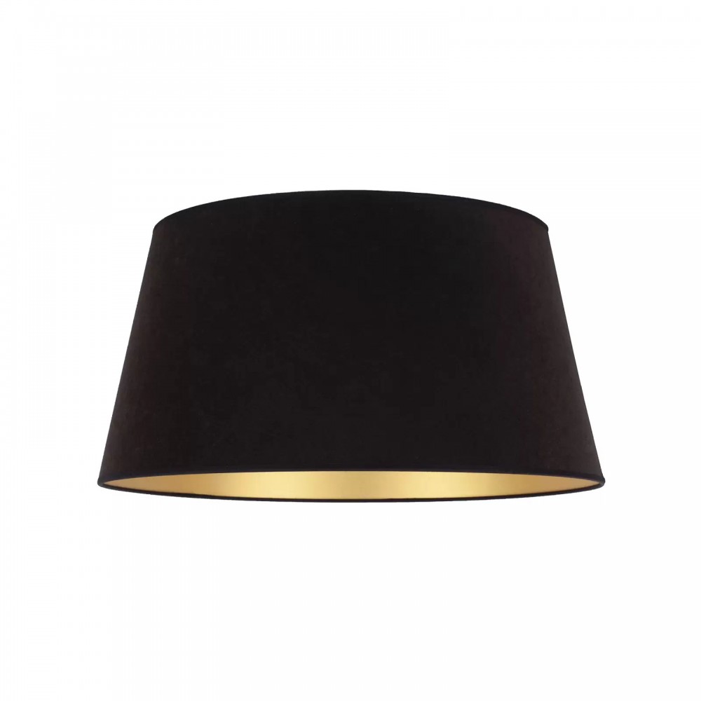 Gold Kaplama Siyah Konik Abajur & Lambader Başlığı – El Yapımı, Işığı Zarifçe Yansıtan Tasarım (Farklı Boyut Seçenekleri)