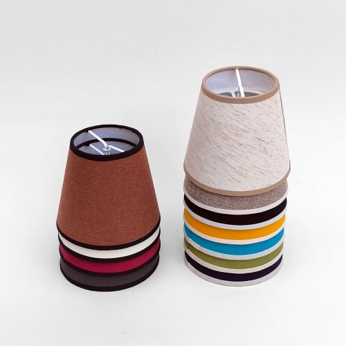 Linea Koleksiyonu – El Yapımı Kiremit Kahve Kumaş Siyah Bantlı Aplik Şapkası, 14 cm