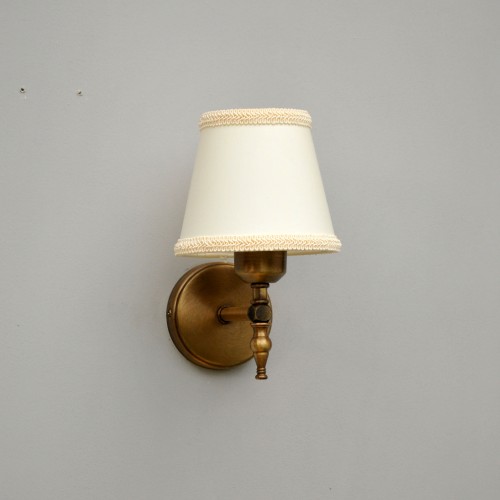 Dome Glow Vintage Gold Duvar Apliği Sutaşı İşlemeli Krem Rengi Başlıklı Farklı Renk Seçenekleri