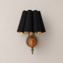 Gatsby Gilded Glamour Vintage Gold Duvar Apliği – Gold İç Yüzeyli Başlık Seçenekleri Gatsby Gilded Glamour duvar apliği – siyah, krem ve bordo başlık seçenekli dekoratif aplik