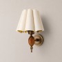 Gatsby Gilded Glamour Vintage Gold Duvar Apliği – Gold İç Yüzeyli Başlık Seçenekleri Gatsby Gilded Glamour duvar apliği – siyah, krem ve bordo başlık seçenekli dekoratif aplik