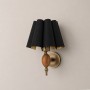 Gatsby Gilded Glamour Vintage Gold Duvar Apliği – Gold İç Yüzeyli Başlık Seçenekleri Gatsby Gilded Glamour duvar apliği – siyah, krem ve bordo başlık seçenekli dekoratif aplik