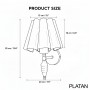 Platan Krem ve Gold İç Yüzeyli Tasarım Aplik platan-masif-cinar-agaci-krem-kumas-gold-ic-yuzeyli-aplik
