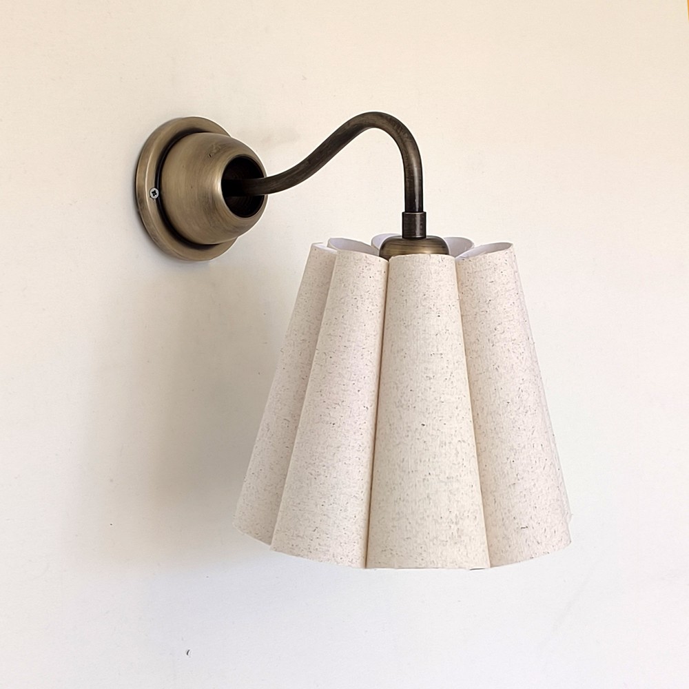 Elara swing arm sconce – vintage pirinç duvar aplik dekoratif aydınlatma