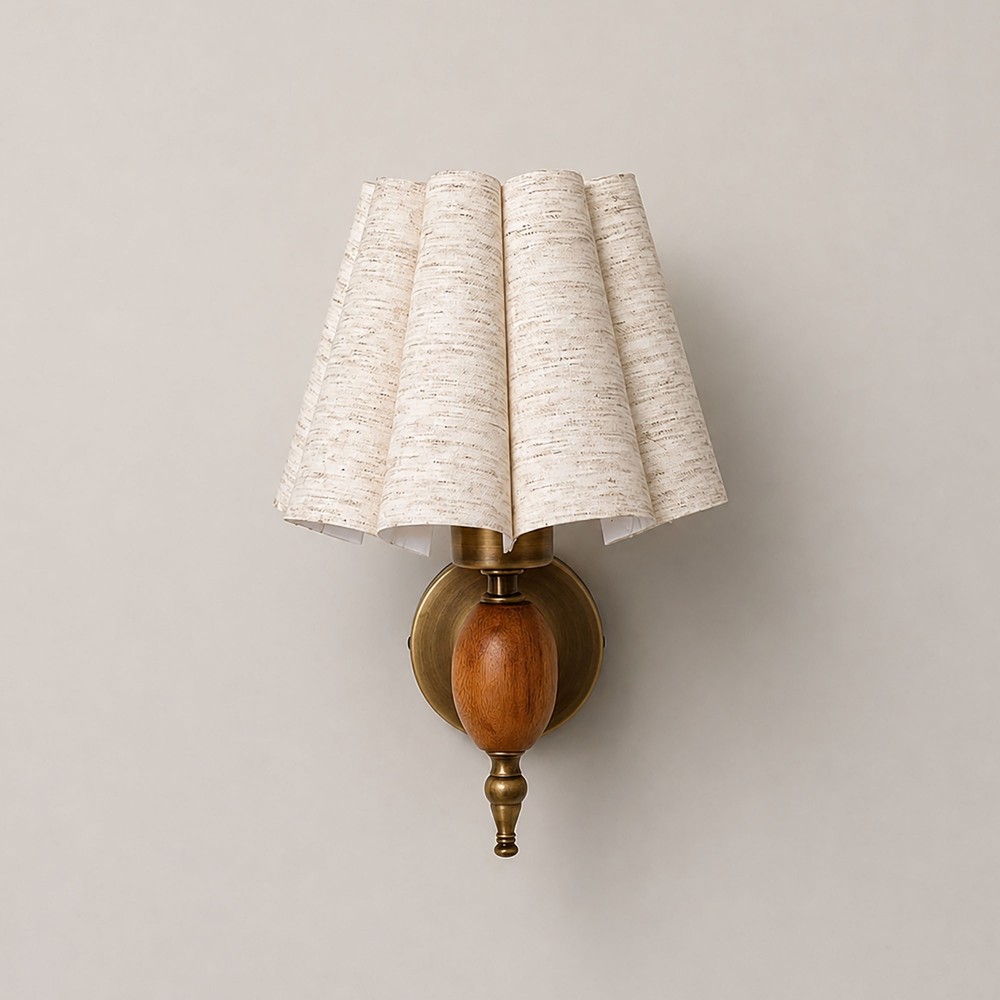 Gatsby Pearl Vintage Gold Duvar Apliği – Keten Krem Başlıklı Gatsby Pearl Vintage Gold duvar apliği – keten krem başlıklı dekoratif aplik
