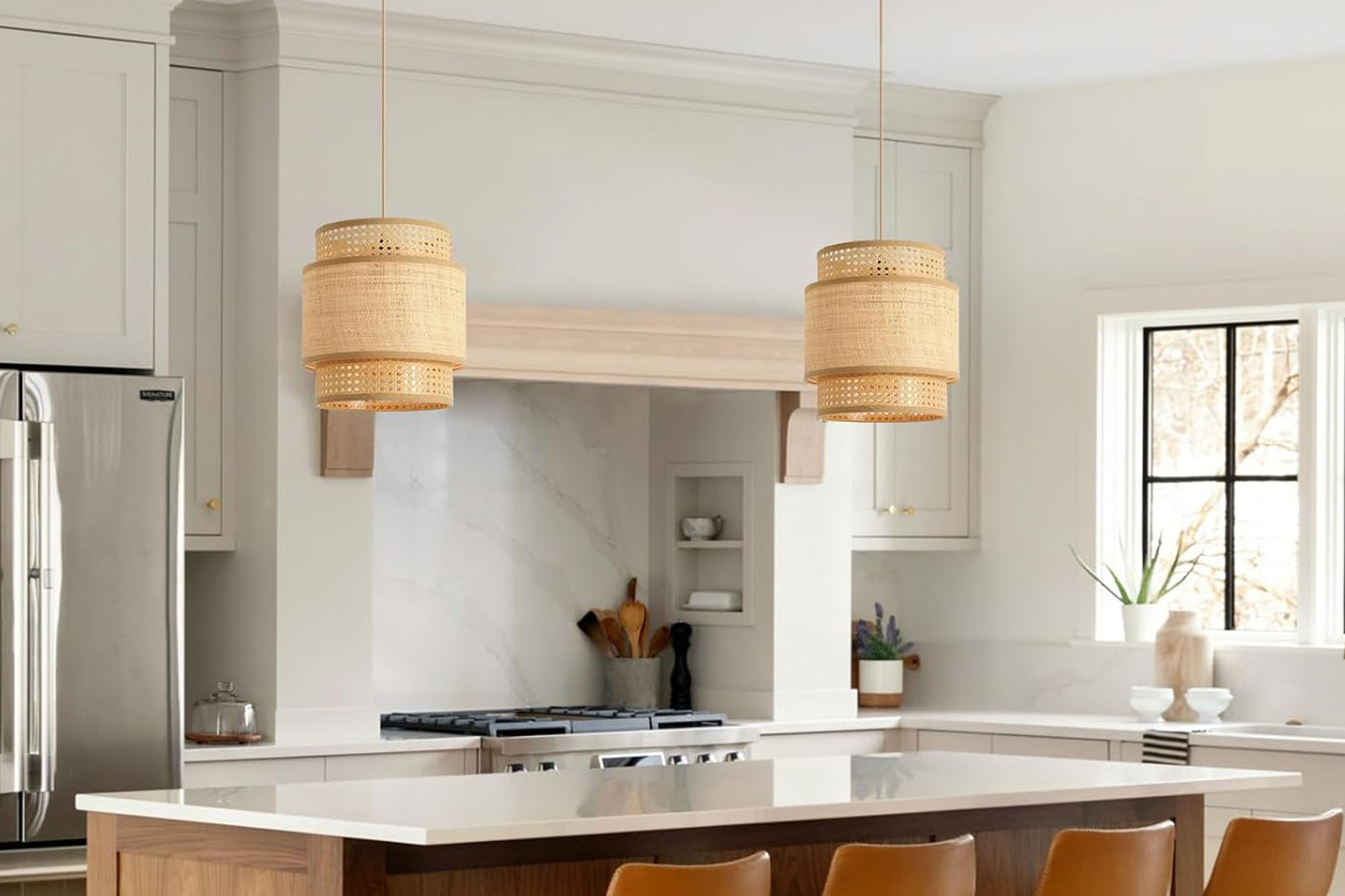 Evde Rattan Avize Kullanımı